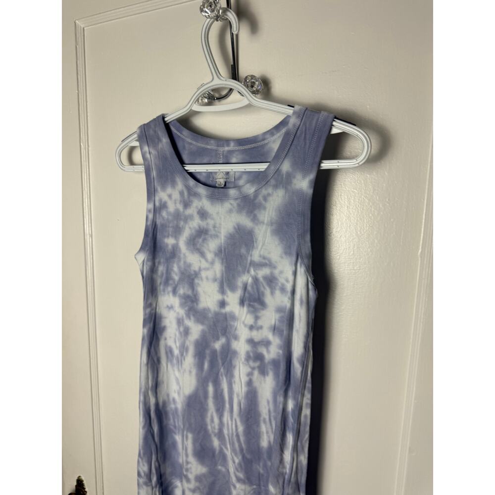 Thread & Supply Blue Purple Jersey Knit Sleeveless Tank Swing Dress Small NWT - Picture 3 of 9